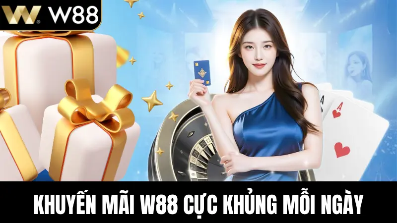 Khuyến mãi W88 cực khủng mỗi ngày